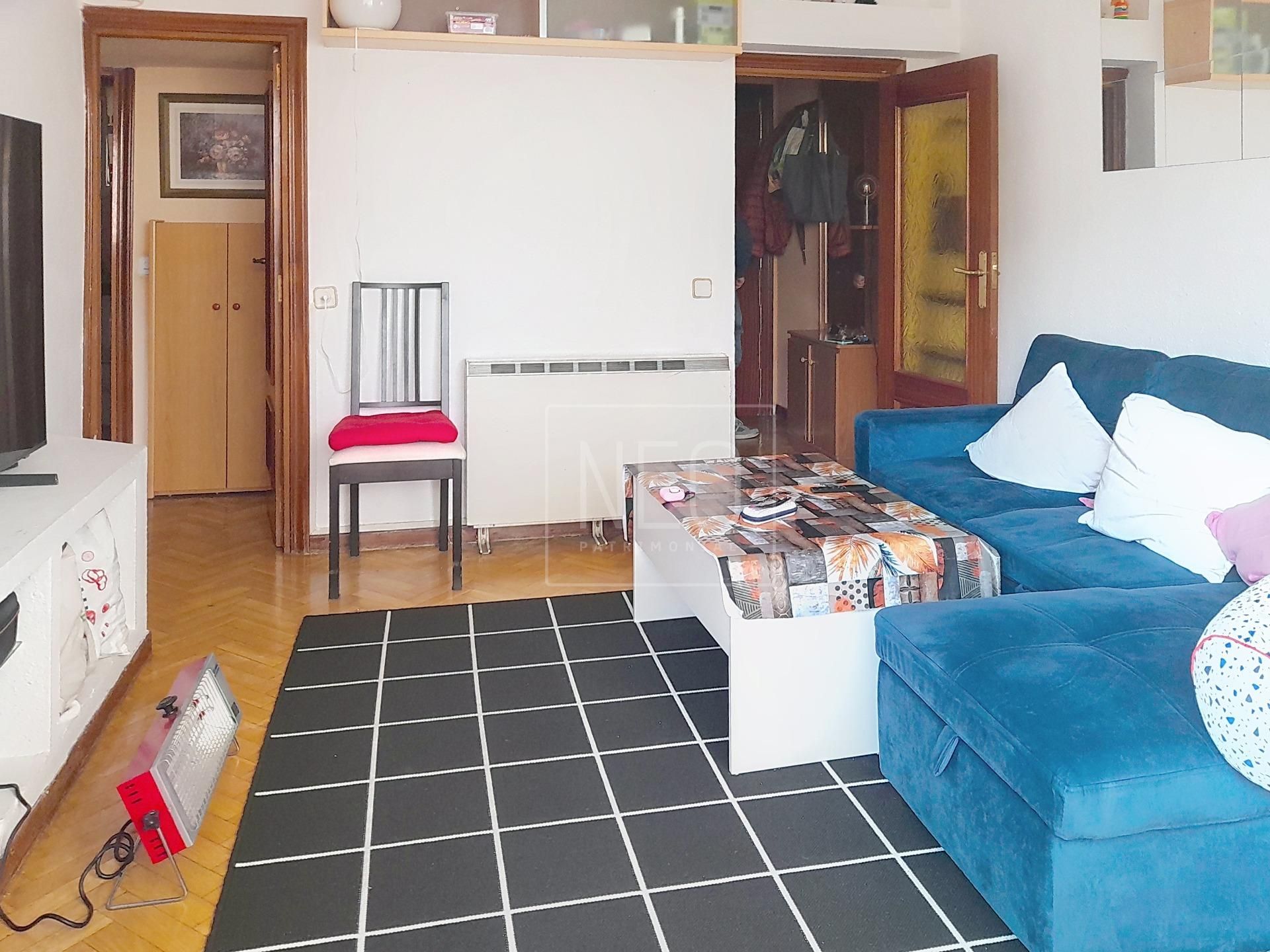 Living room of Flat for sale in  Madrid Capital  with Parquet flooring and Terrace