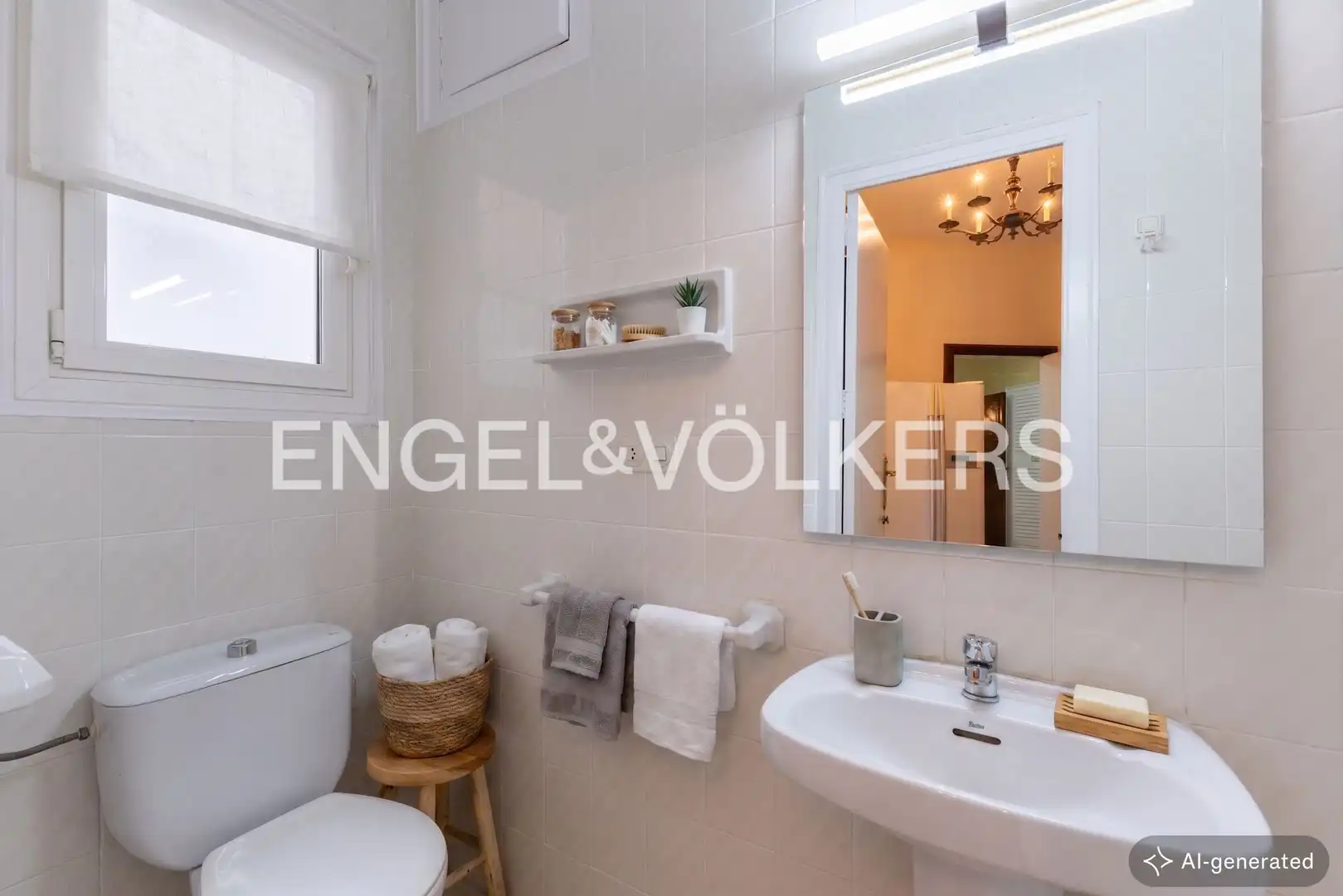 Bathroom of Flat for rent in Valencia  with Air Conditioner, Heating and Terrace