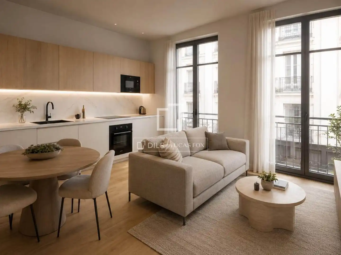 Sala de estar de Piso en venta en Madrid con Aire acondicionado y Balcón