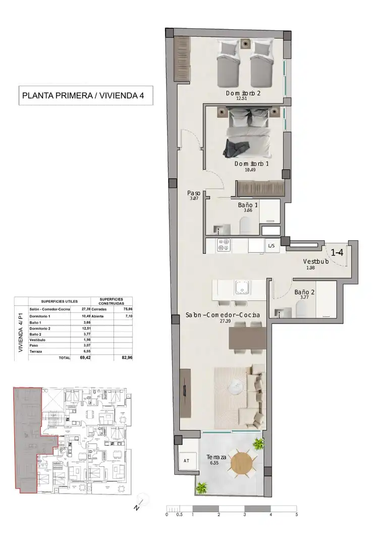 Apartment with pool for sale in Santa Pola ciudad, imagen 22