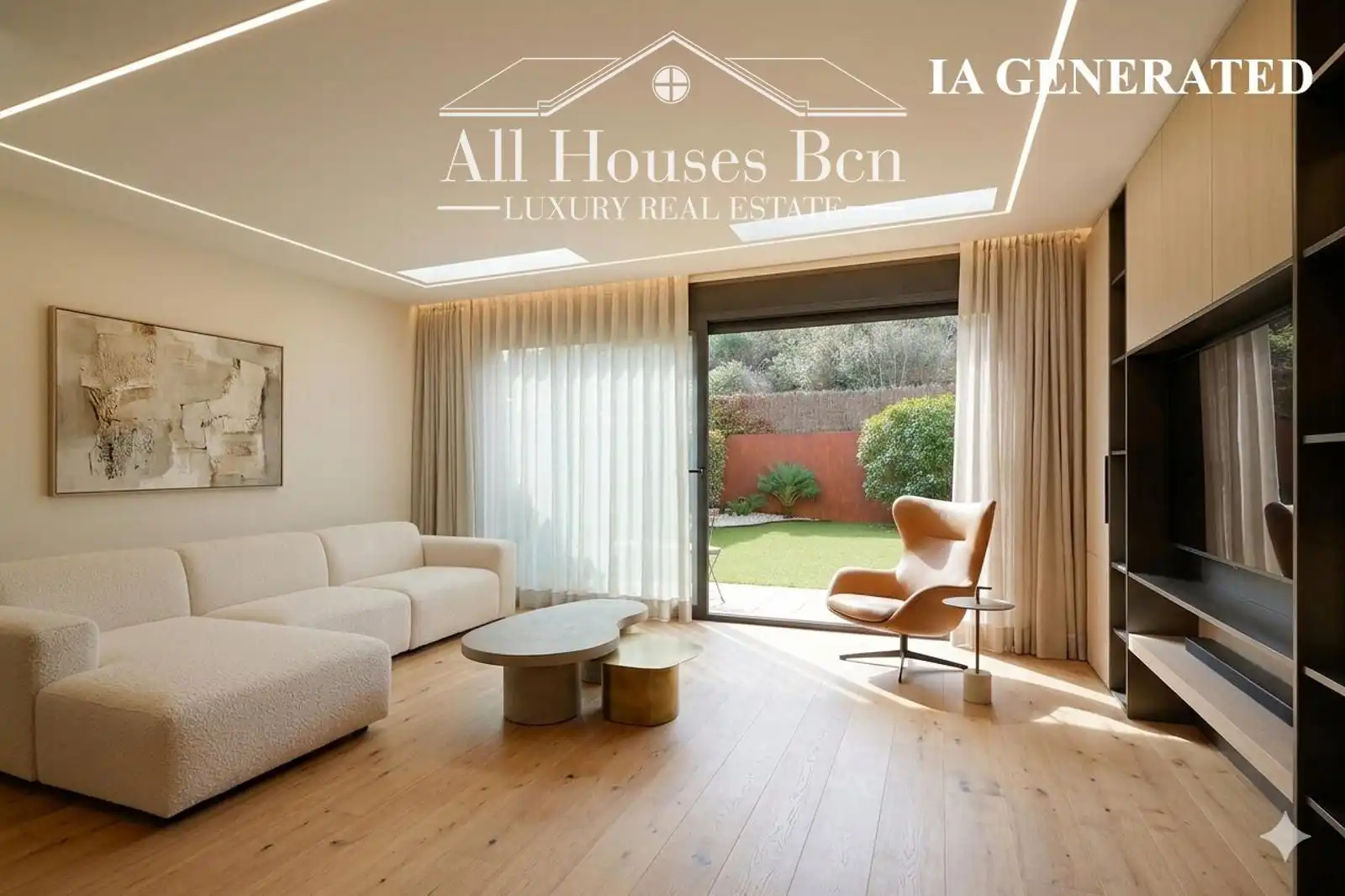 Garden of Detached homes for sale in Sant Quirze del Vallès  with Air Conditioner, Heating and Private garden
