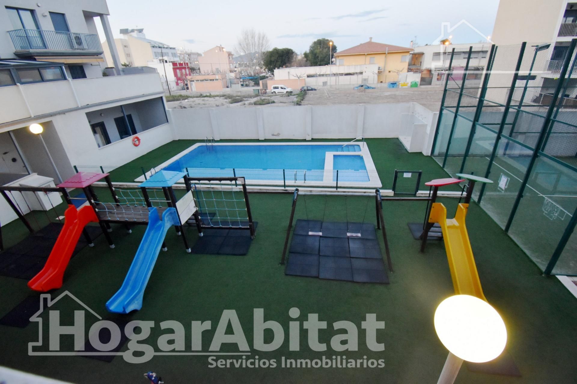 Swimming pool of Flat for sale in Almazora / Almassora  with Air Conditioner, Terrace and Storage room