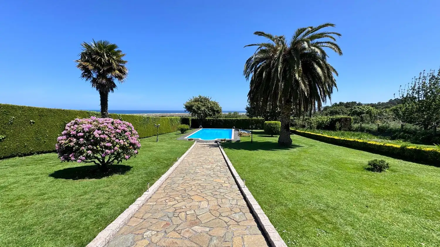 Garden of Houses for sale in Carballo  with Heating, Private garden and Swimming Pool