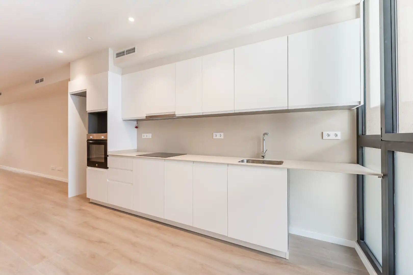 Kitchen of Flat for rent in La Garriga  with Air Conditioner, Heating and Parquet flooring