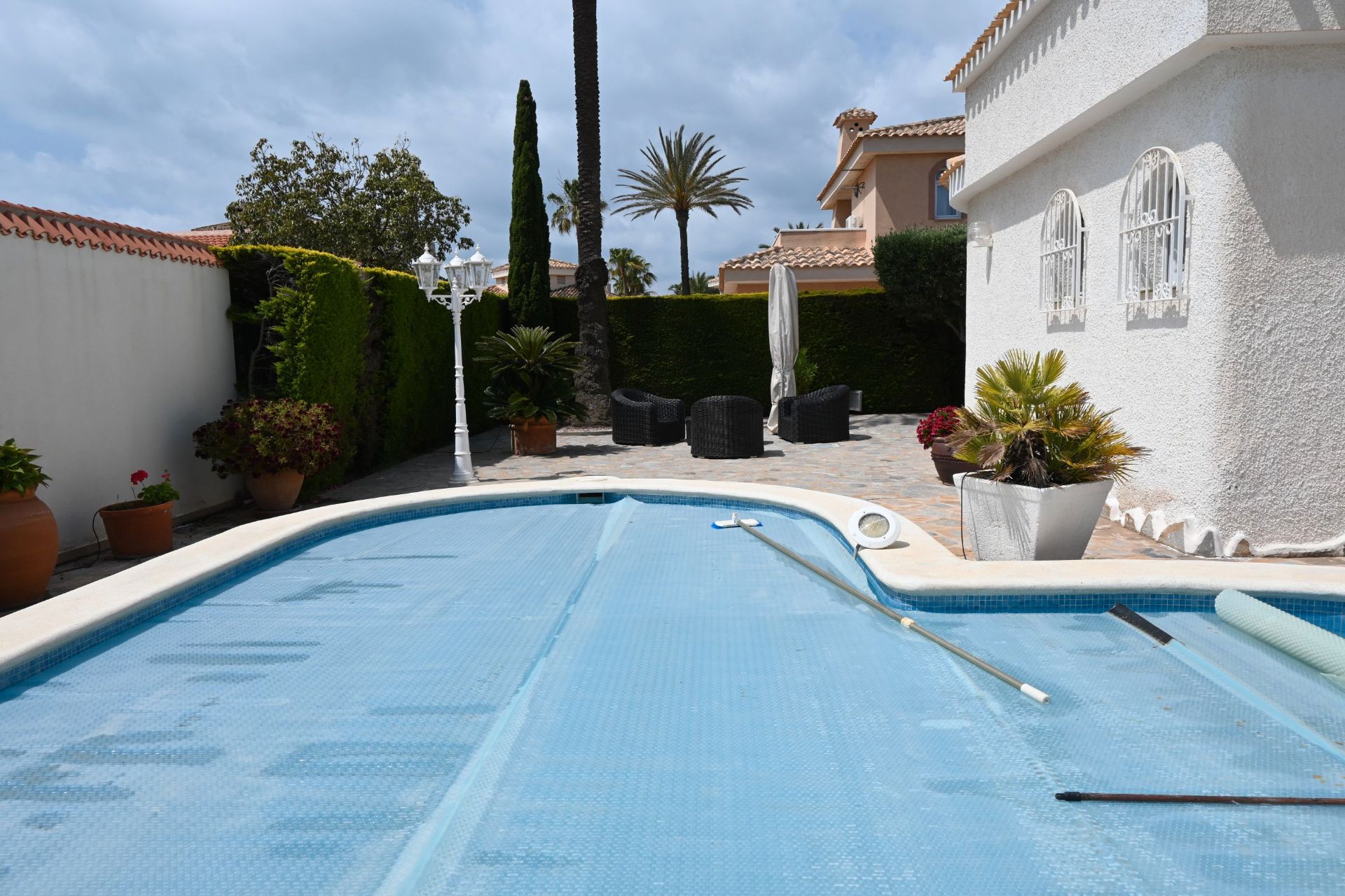 Swimming pool of House or chalet for sale in La Manga del Mar Menor  with Air Conditioner, Heating and Private garden