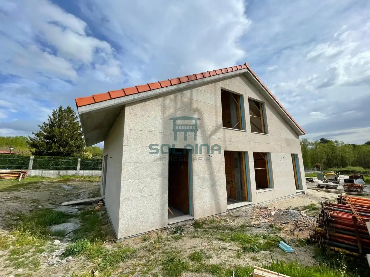 Vista exterior de Casa o xalet en venda en Vilamarín amb Calefacció, Jardí privat i Terrassa