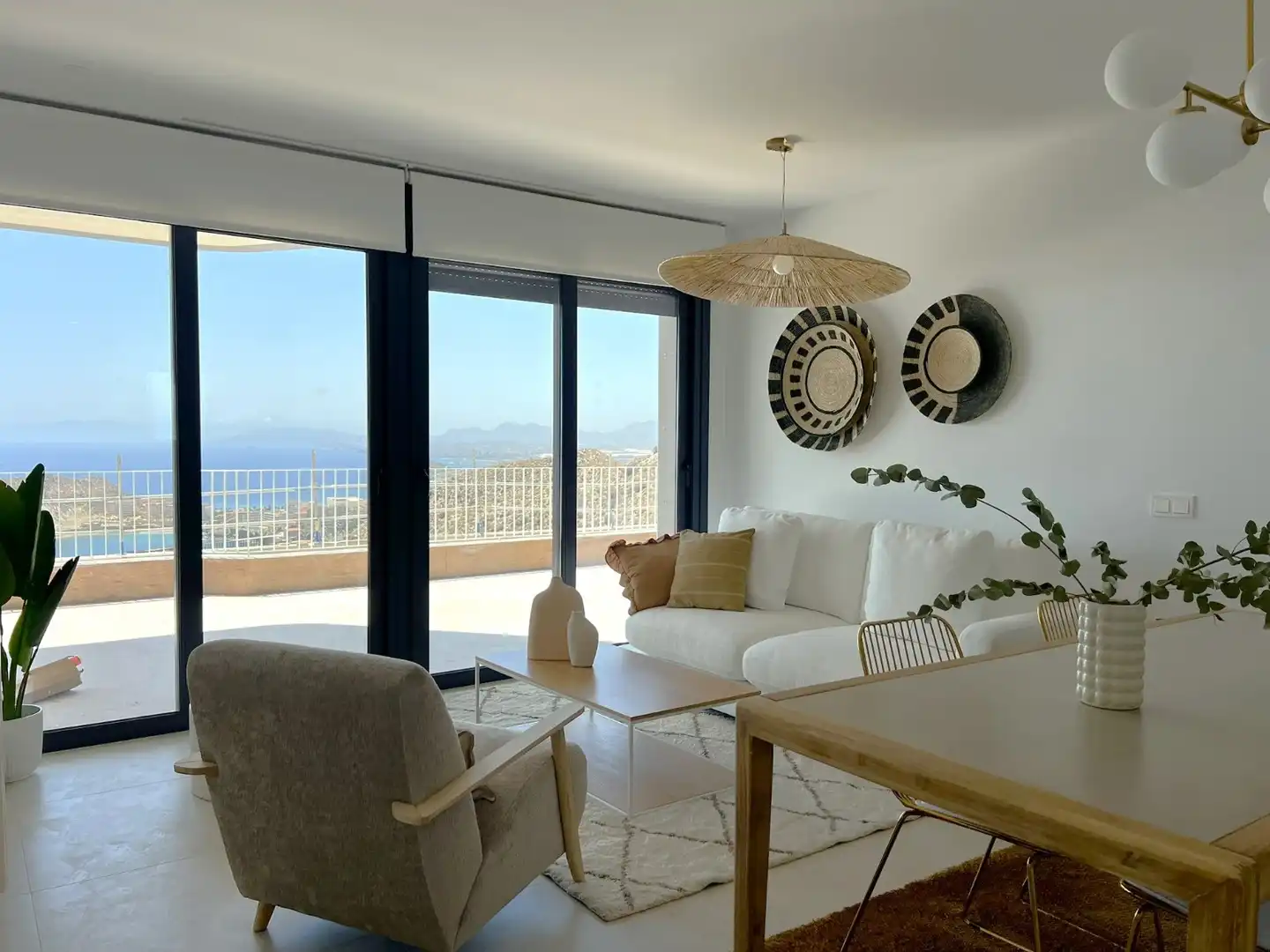 Sala de estar de Apartamento en venta en Águilas con Aire acondicionado, Terraza y Trastero