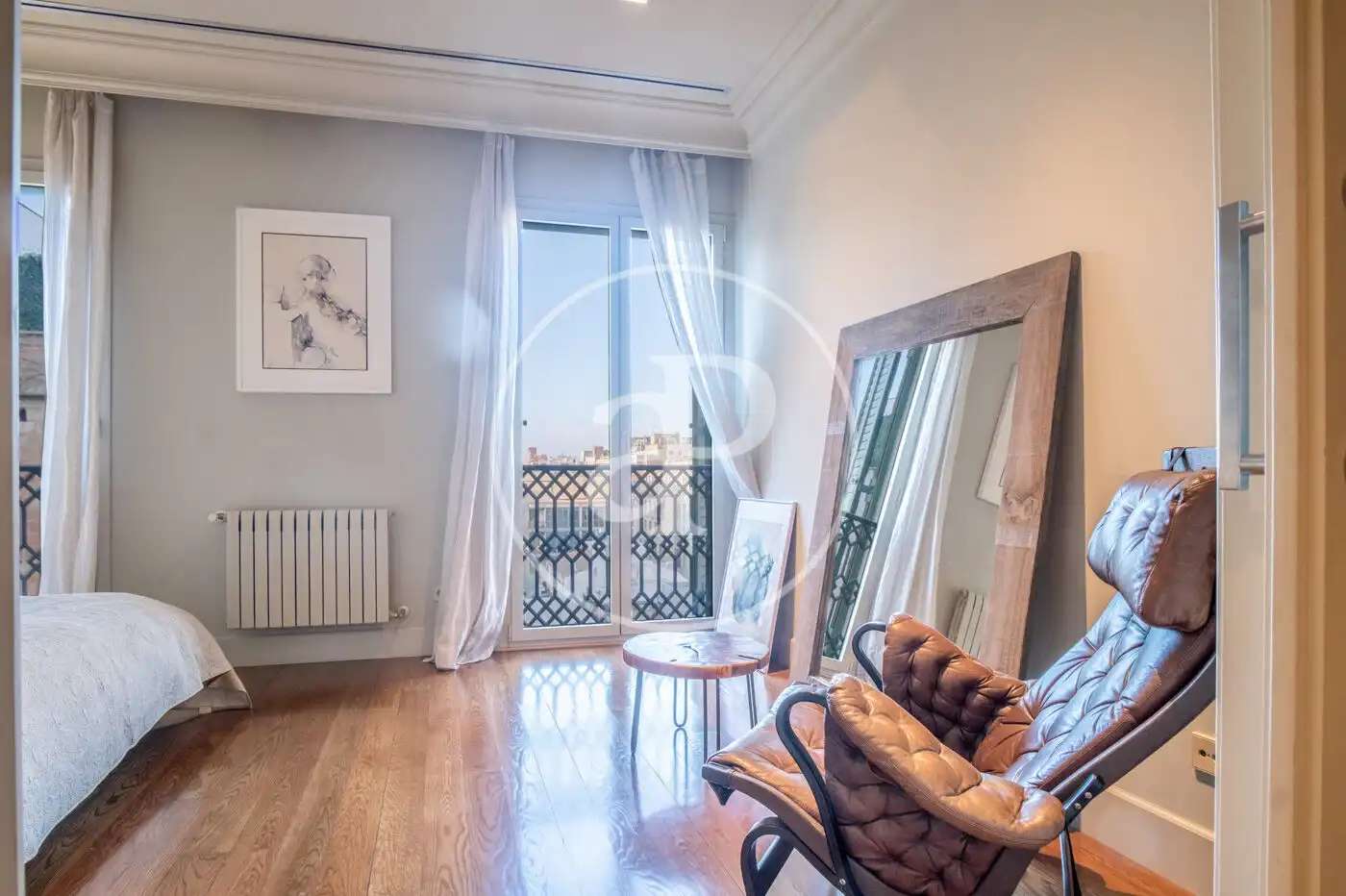 Schlafzimmer von Wohnung zur Miete in Barcelona mit Klimaanlage, Heizung und Möbliert