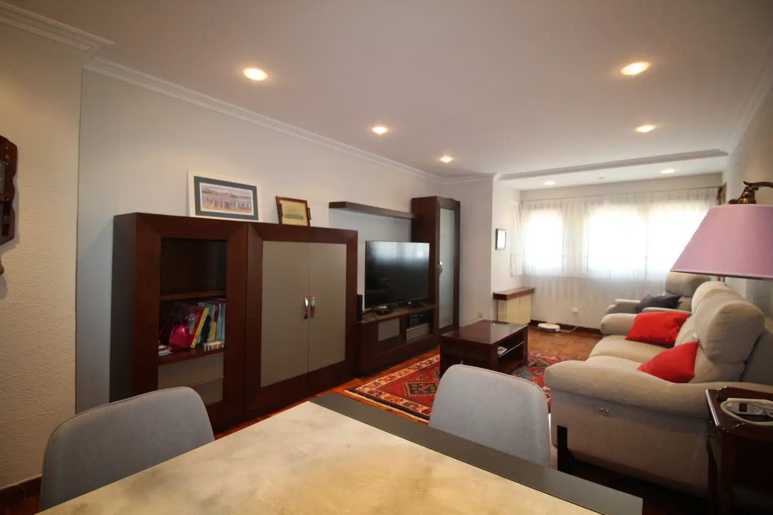Living room of Flat for rent in Gijón   with Heating and Parquet flooring