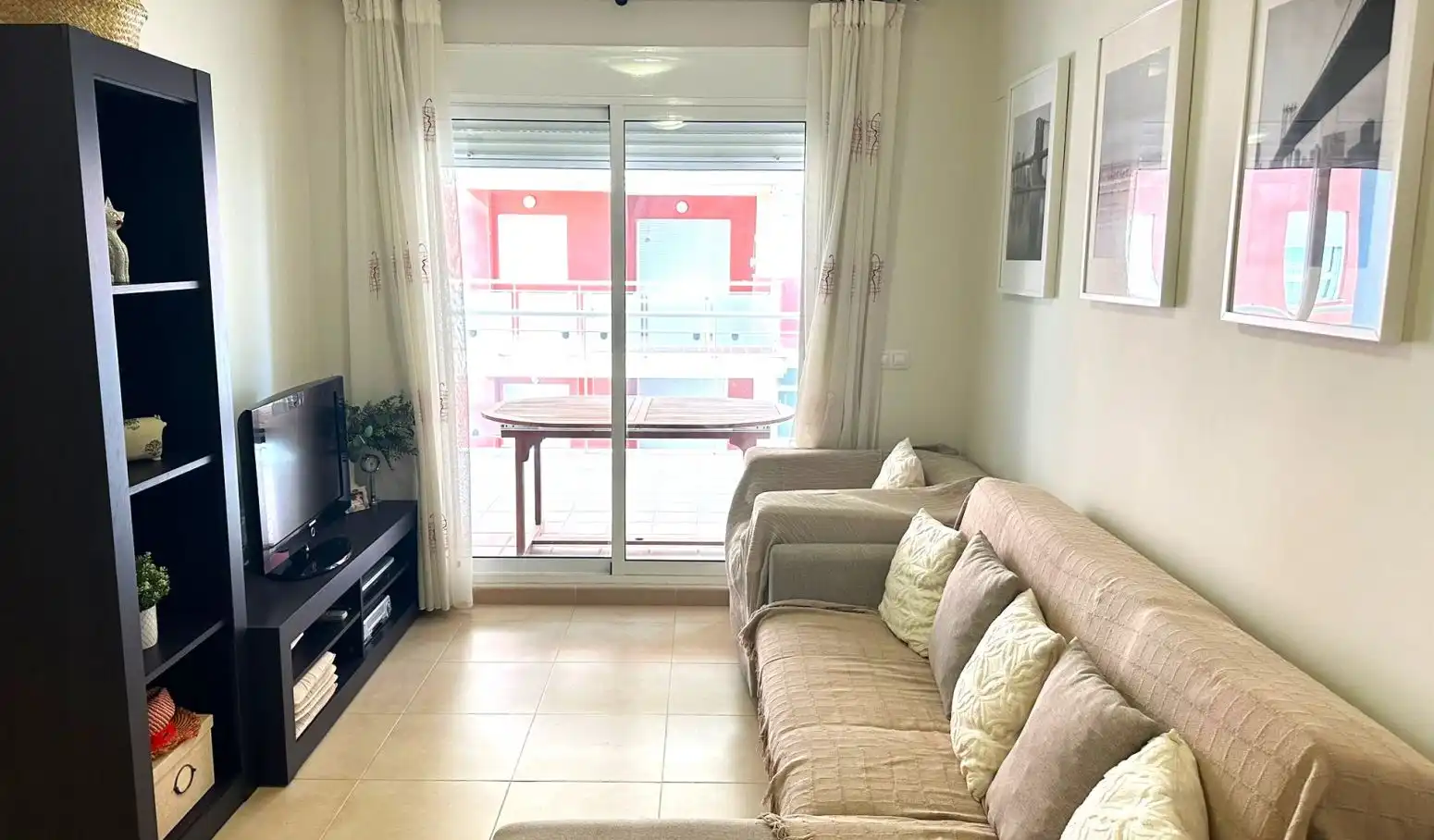 Wohnzimmer von Wohnung zur Miete in Canet d'En Berenguer mit Privatgarten, Terrasse und Möbliert