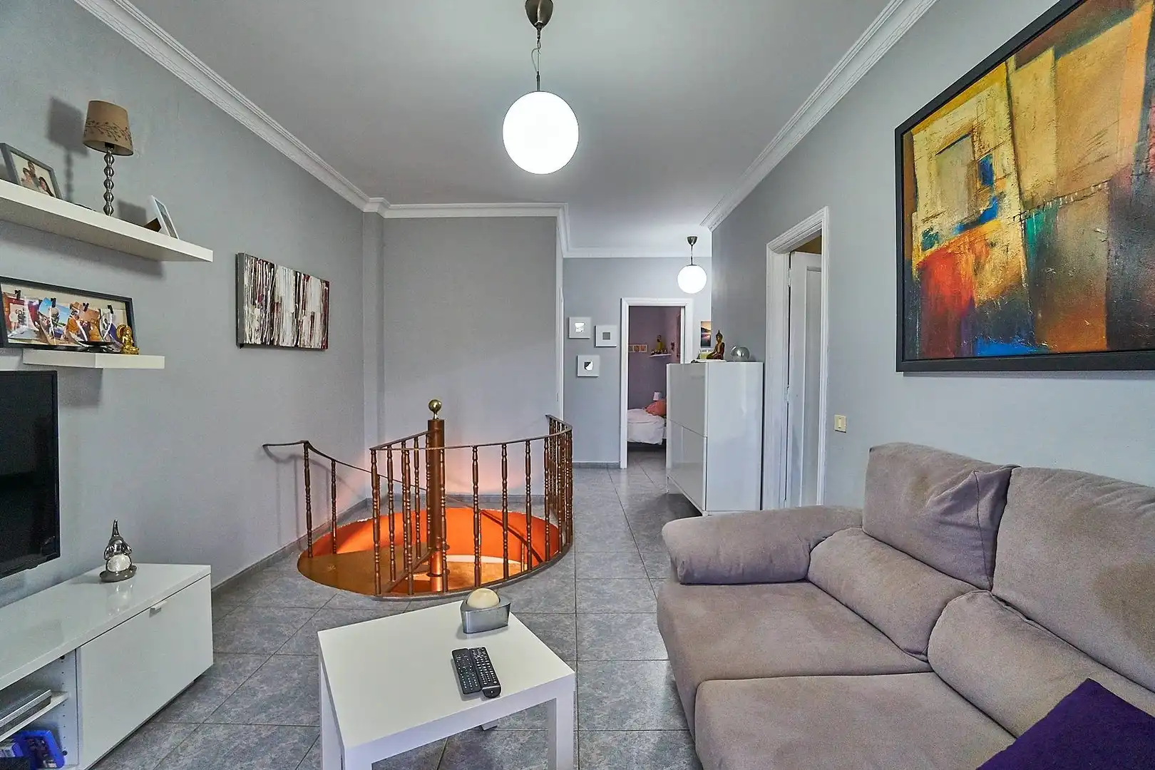 Sala d'estar de Casa adosada en venda en Las Palmas de Gran Canaria amb Jardí privat, Terrassa i Traster