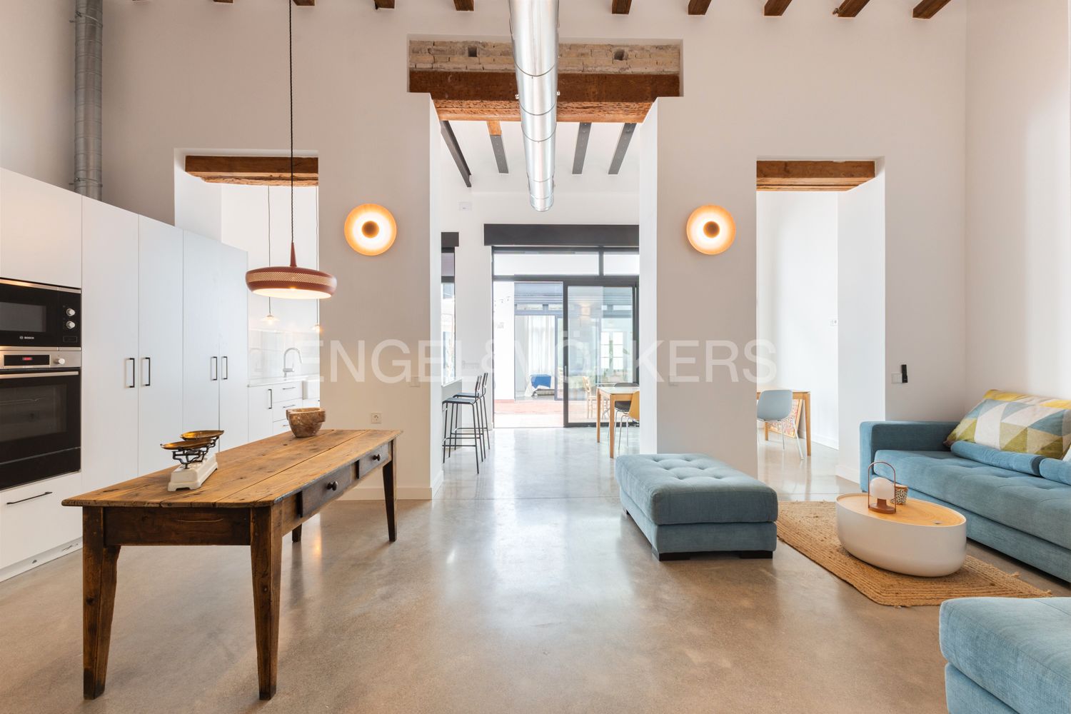 Living room of Apartment to rent in  Valencia Capital  with Air Conditioner, Heating and Terrace