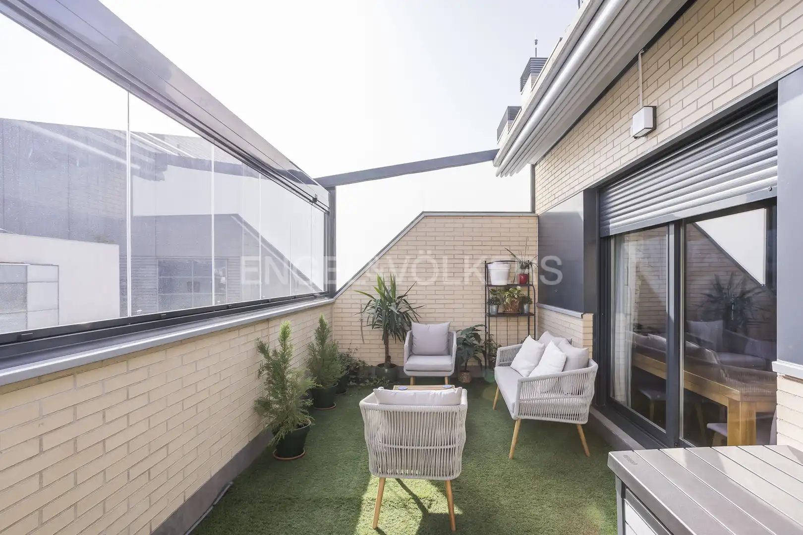 Terrasse von Dachboden zur Miete in Madrid mit Klimaanlage, Heizung und Terrasse