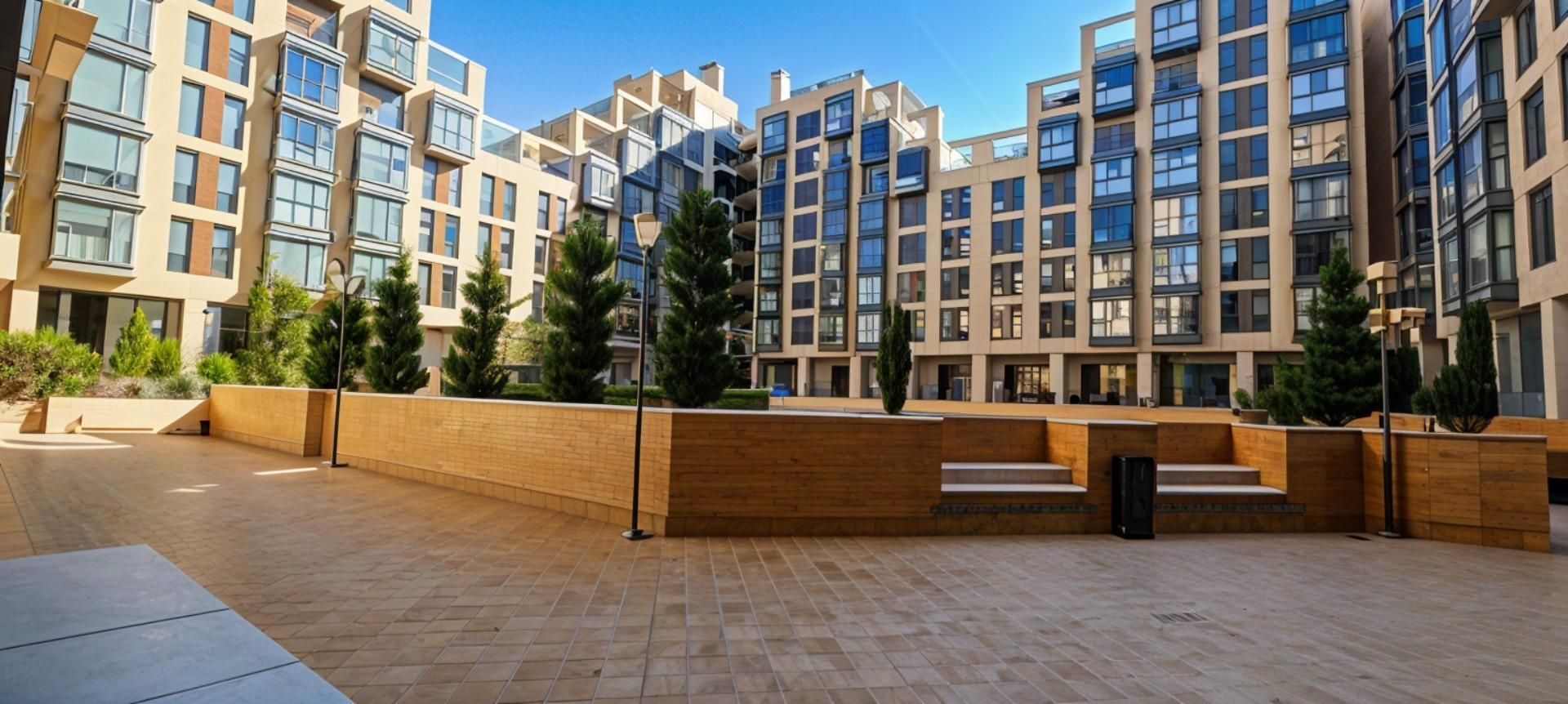 Exterior view of Flat for sale in  Madrid Capital  with Air Conditioner, Heating and Private garden