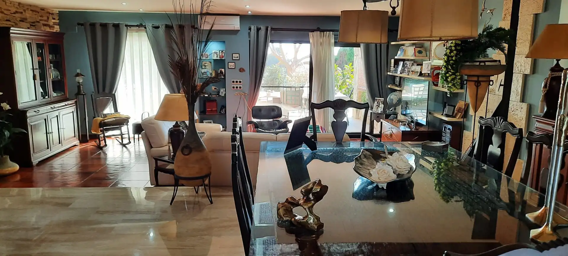 Sala d'estar de Casa o xalet en venda en Puçol amb Calefacció, Jardí privat i Terrassa