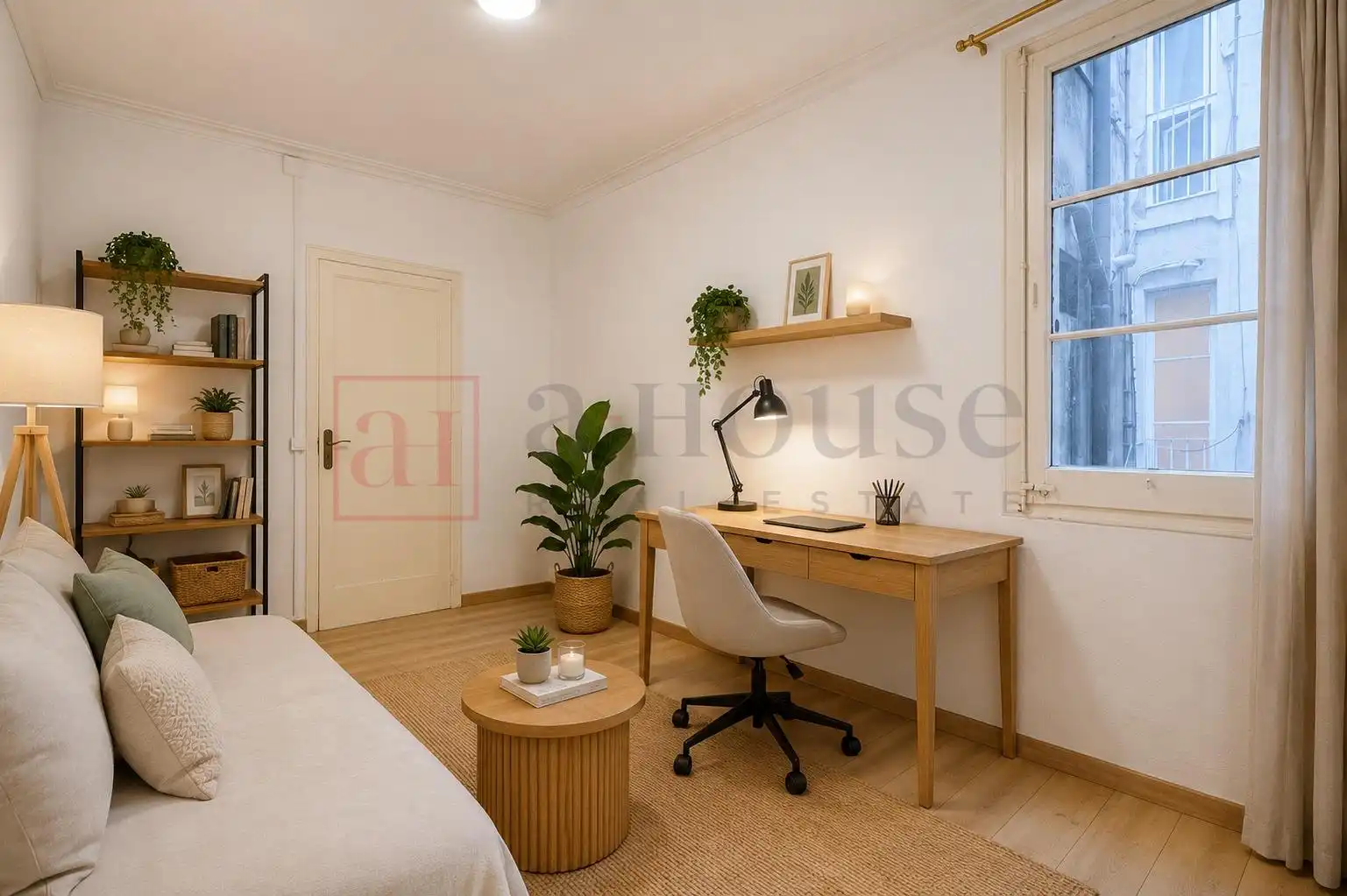 Schlafzimmer von Wohnung zum Verkauf in Barcelona mit Klimaanlage und Heizung