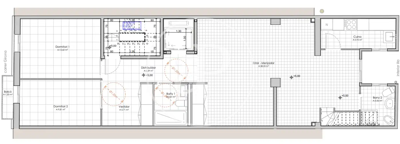 Appartamento con terrazza in vendita a Carrer de Girona, imagen 5