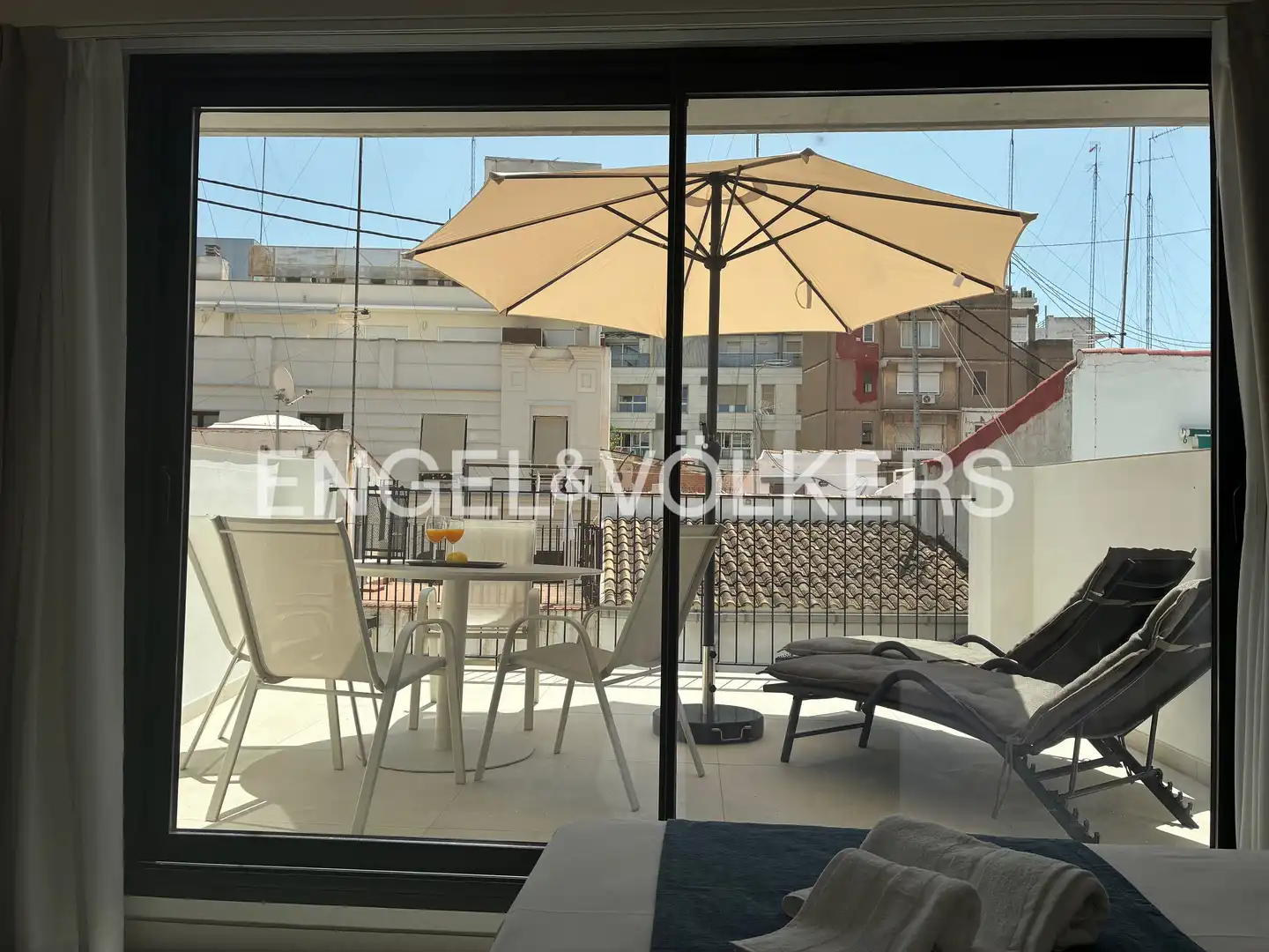 Terrace of Flat for rent in Valencia  with Air Conditioner, Heating and Terrace