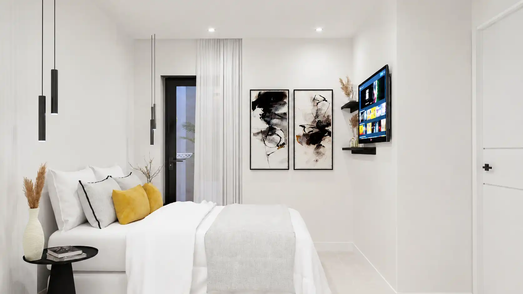 Schlafzimmer von Wohnung zum Verkauf in Las Palmas de Gran Canaria mit Abstellraum und Ofen