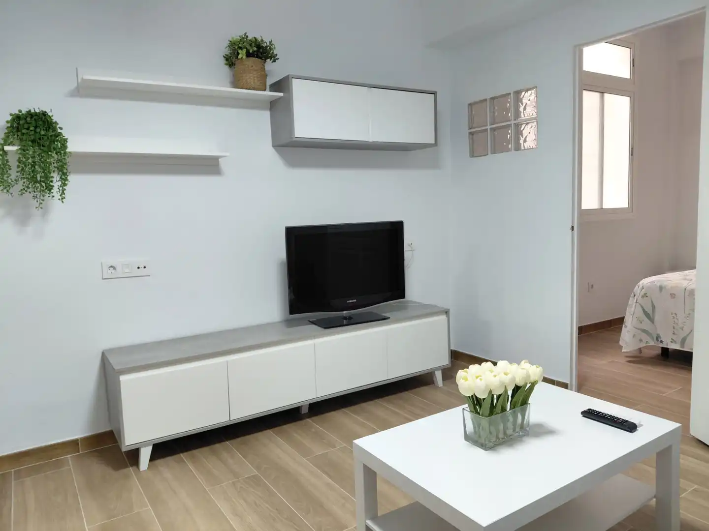 Sala de estar de Apartamento de alquiler en Las Palmas de Gran Canaria con Amueblado, Horno y Lavadora