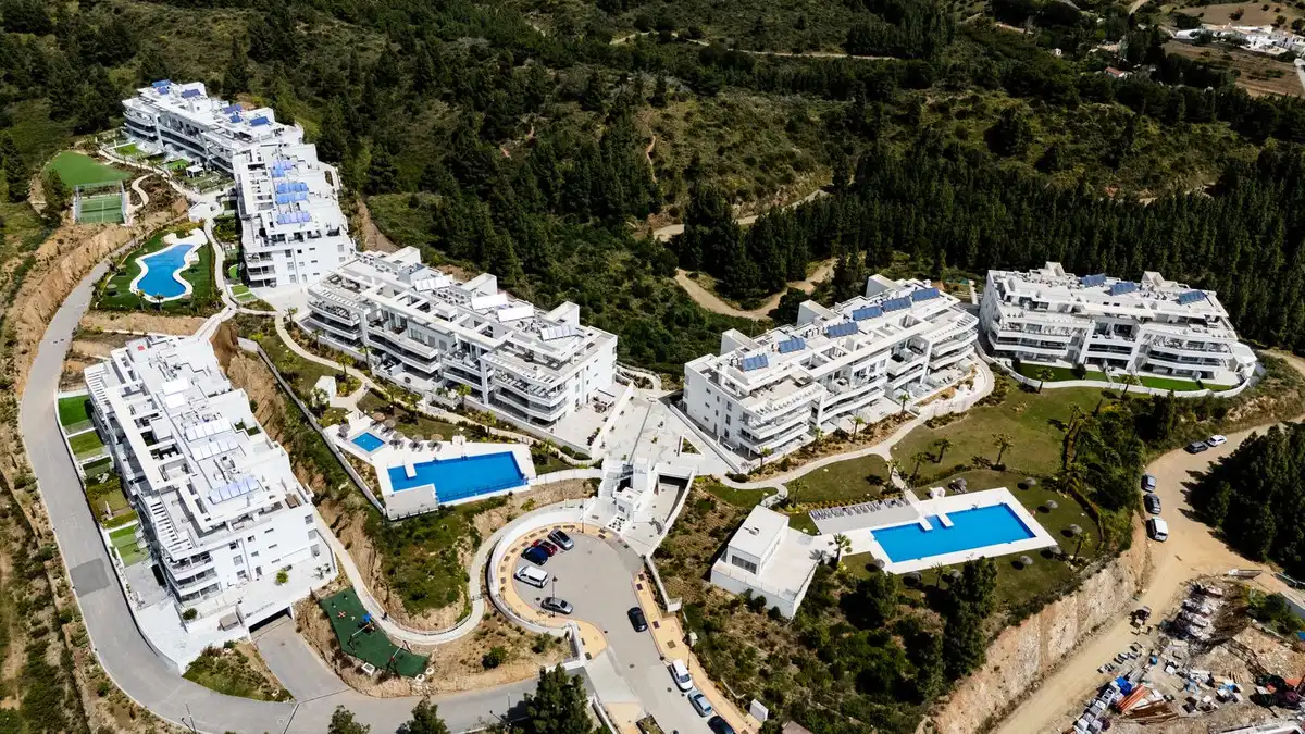 Vista exterior de Planta baja en venta en Mijas con Aire acondicionado, Calefacción y Terraza