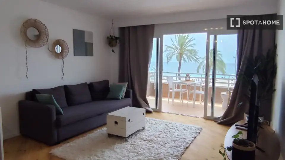 Living room of Apartments for share in Calvià  with Air Conditioner, Terrace and Furnished