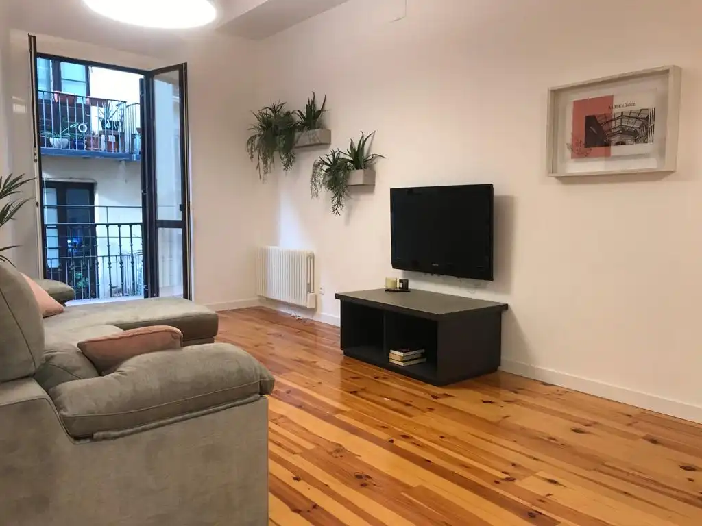Sala de estar de Apartamento de alquiler en  Pamplona / Iruña con Calefacción, Amueblado y Horno