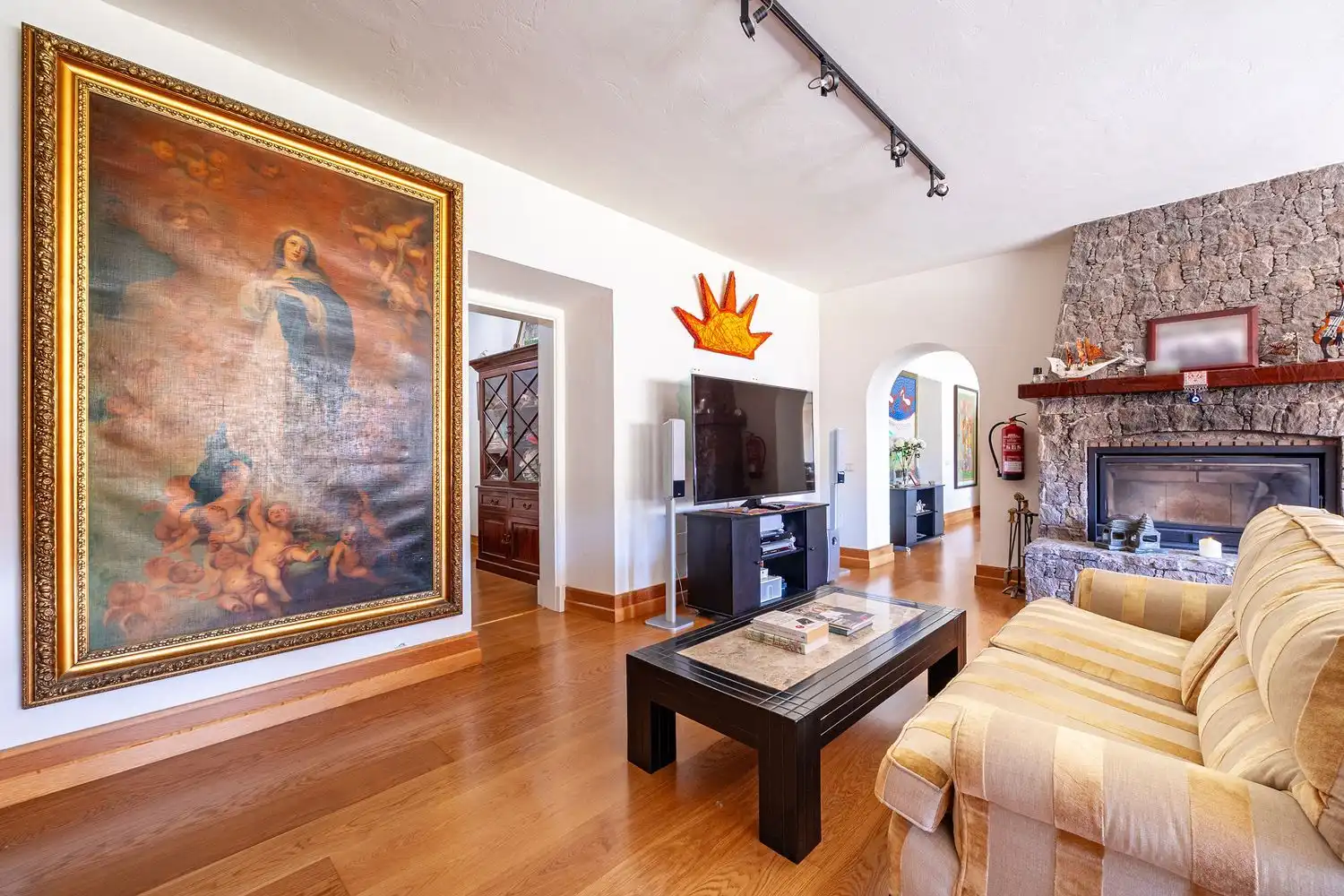 Sala de estar de Casa o chalet en venta en Telde con Jardín privado, Terraza y Piscina