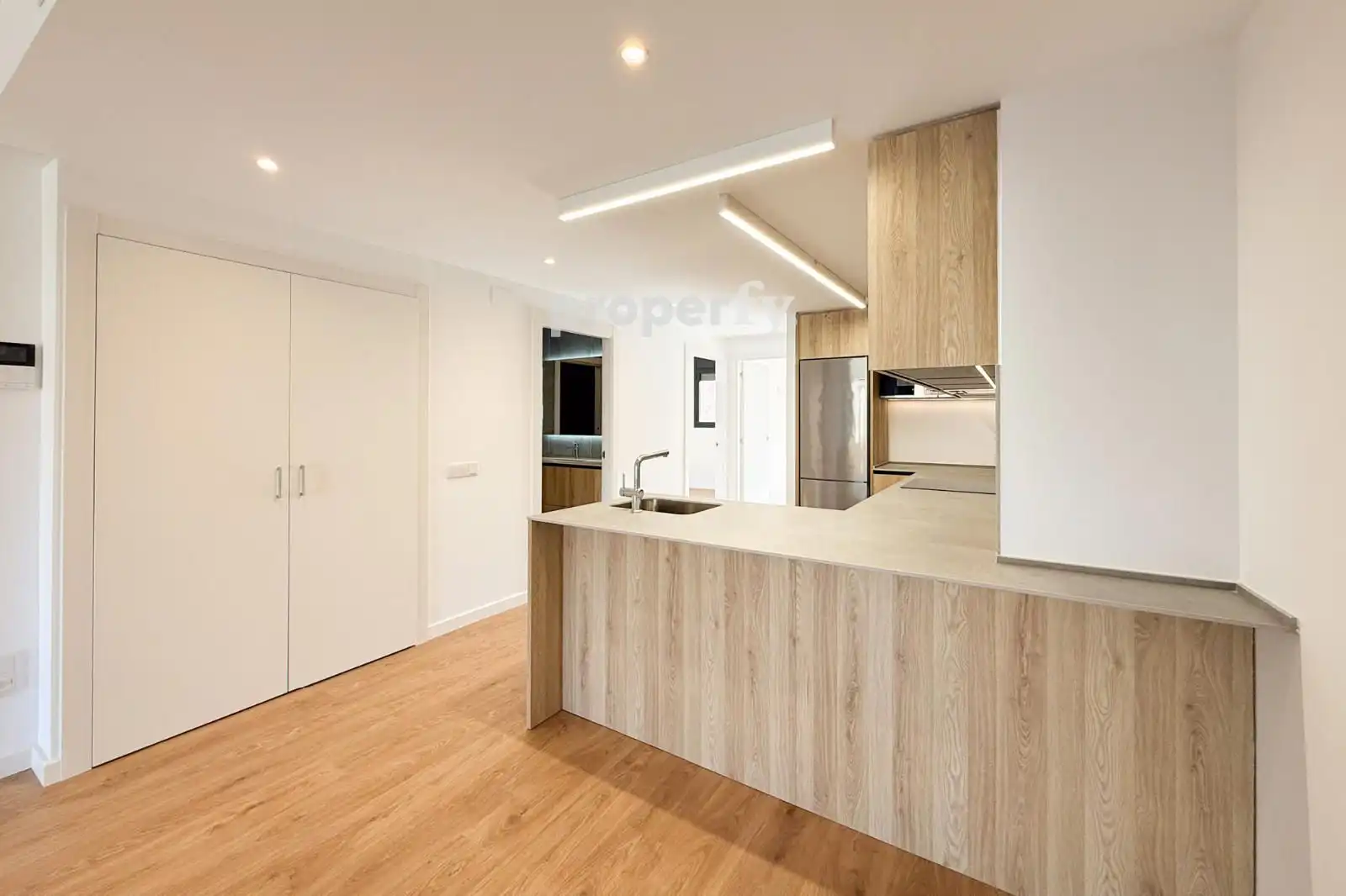 Küche von Maisonette zum Verkauf in Badalona mit Klimaanlage, Heizung und Parkett