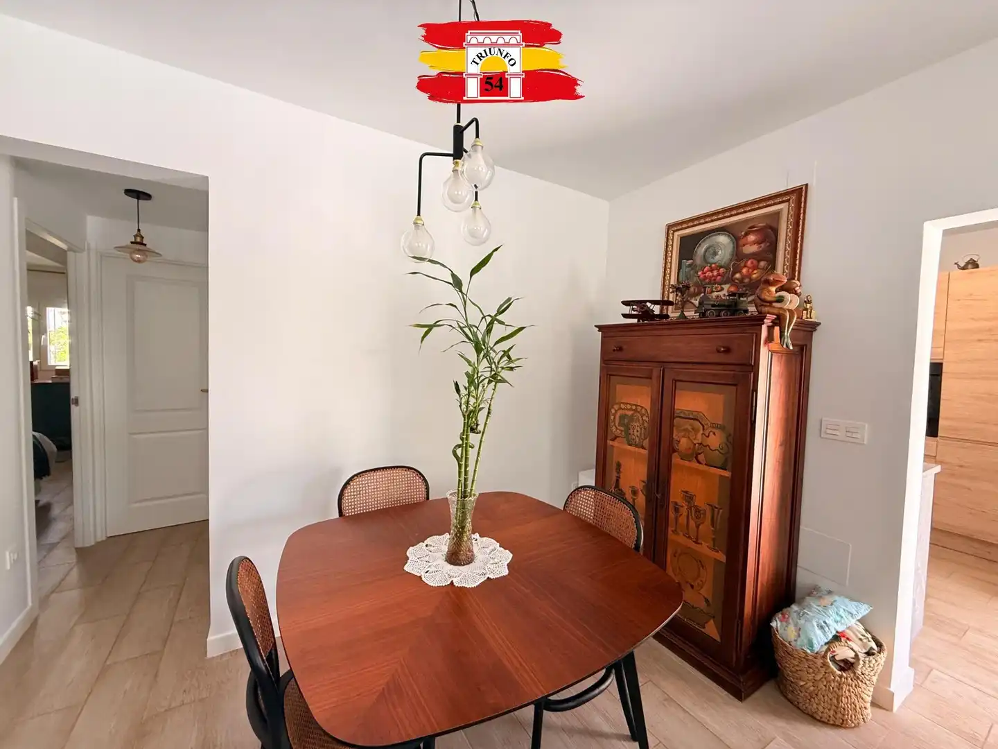 Esszimmer von Haus oder Chalet zum Verkauf in Pilar de la Horadada mit Klimaanlage, Privatgarten und Schwimmbad