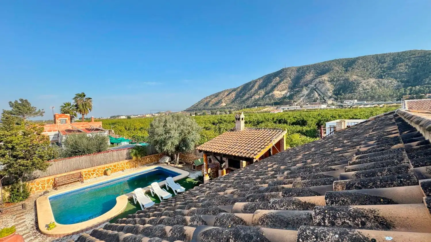Jardí de Finca rústica en venda en Orihuela amb Jardí privat, Terrassa i Piscina