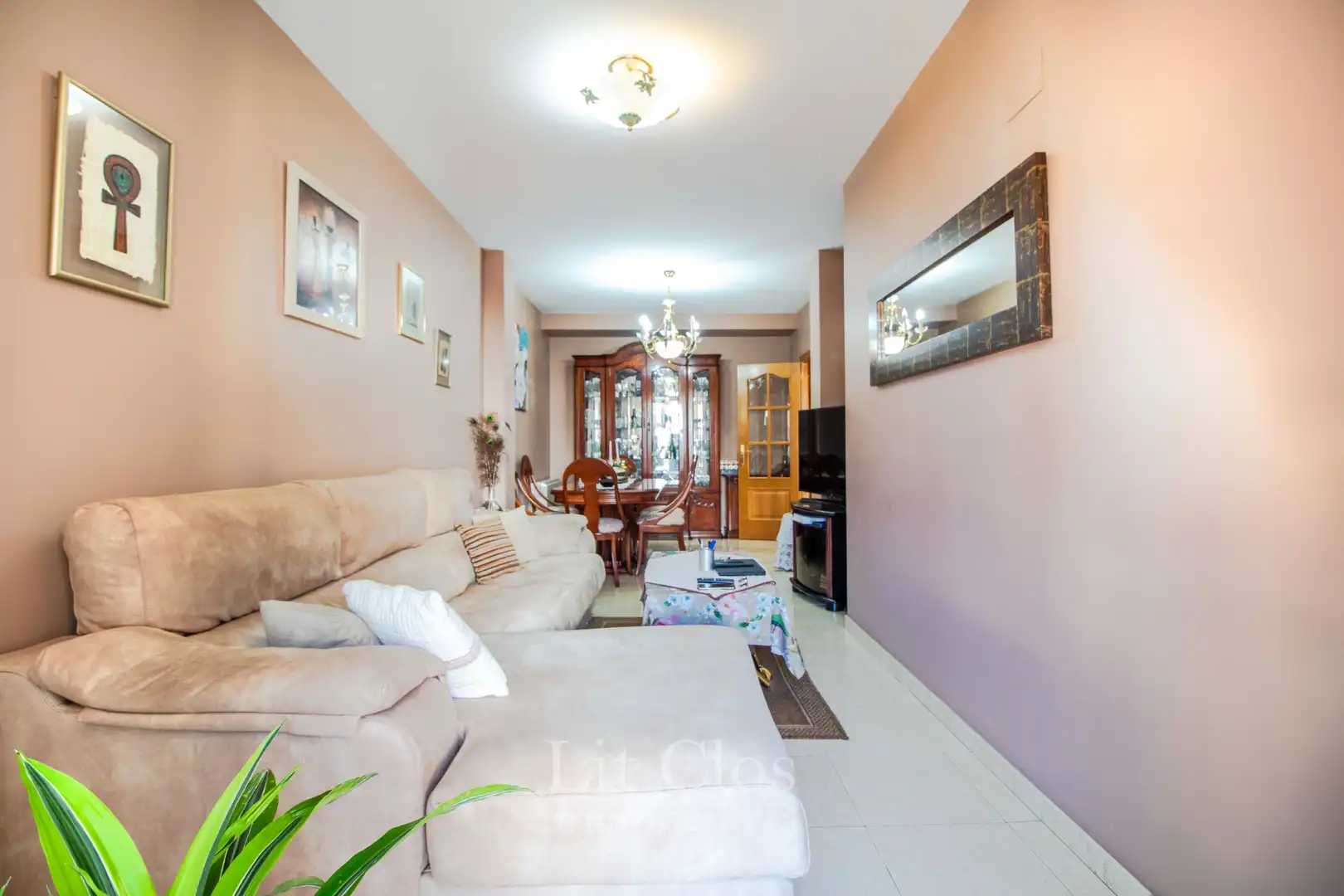 Wohnzimmer von Maisonette zum Verkauf in O Barco de Valdeorras   mit Heizung, Parkett und Terrasse