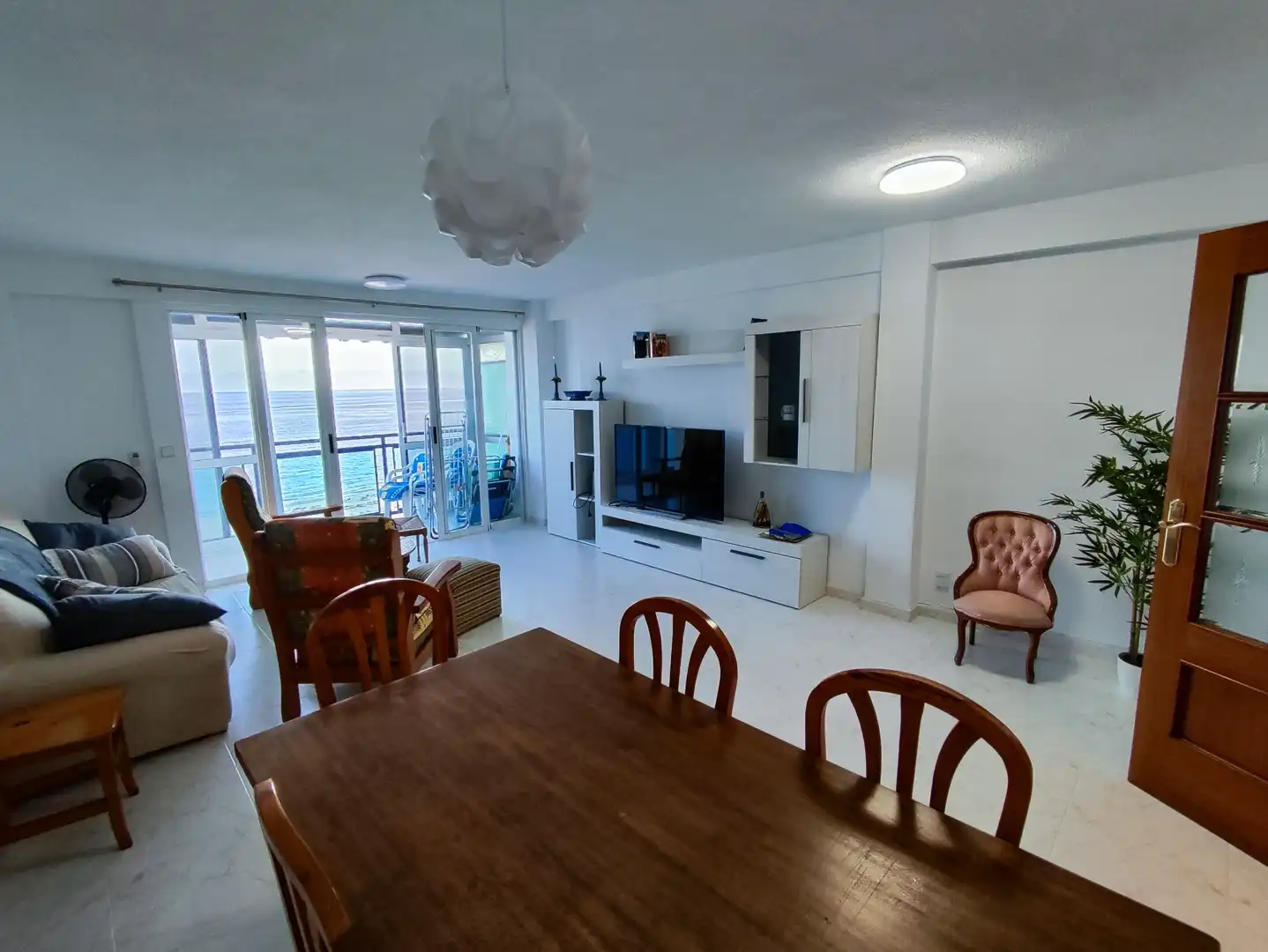 Sala de estar de Piso de alquiler en Benidorm con Amueblado y Lavadora
