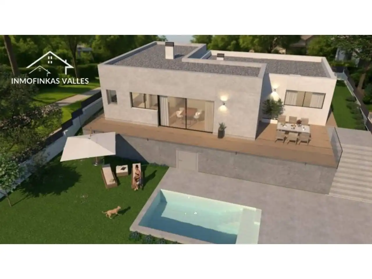 Vista exterior de Casa o chalet en venta en Santa Eulàlia de Ronçana con Aire acondicionado, Calefacción y Jardín privado