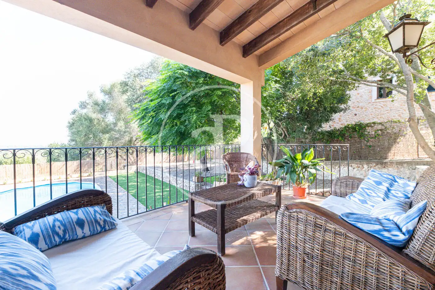 Terraza de Casa o chalet de alquiler en Santa Eugènia con Calefacción, Jardín privado y Terraza
