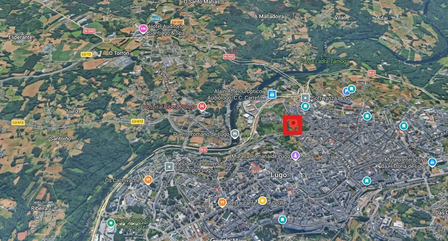 Vista exterior de Dúplex en venta en Lugo