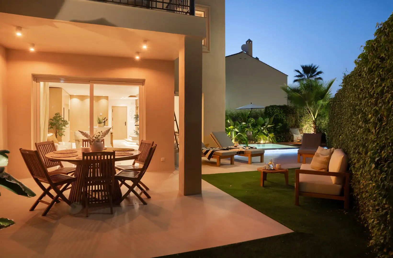 Terrassa de Casa adosada en venda en Marbella amb Aire condicionat, Jardí privat i Terrassa