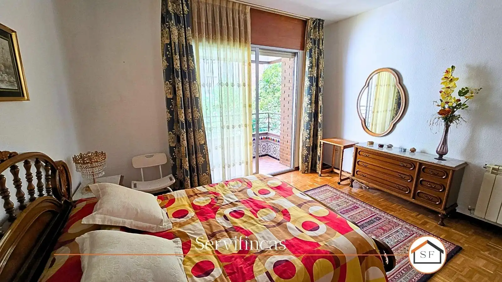 Schlafzimmer von Wohnung zum Verkauf in Madrid mit Klimaanlage, Heizung und Parkett