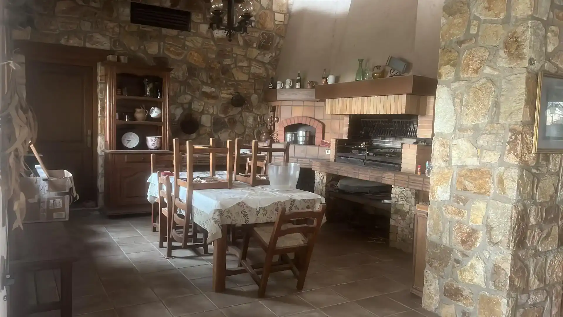 Cuina de Casa o xalet en venda en Teià amb Aire condicionat, Piscina i Balcó