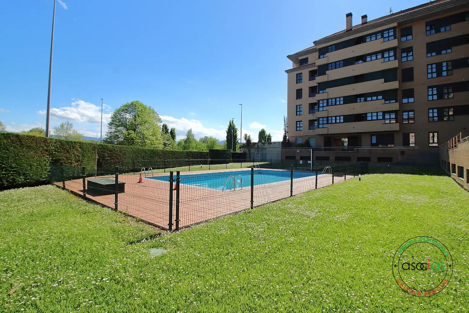 Swimming pool of Flat for sale in Gijón   with Heating, Private garden and Terrace
