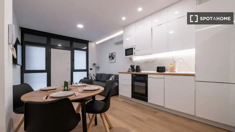 Cocina de Piso de alquiler en Madrid con Aire acondicionado, Calefacción y Amueblado
