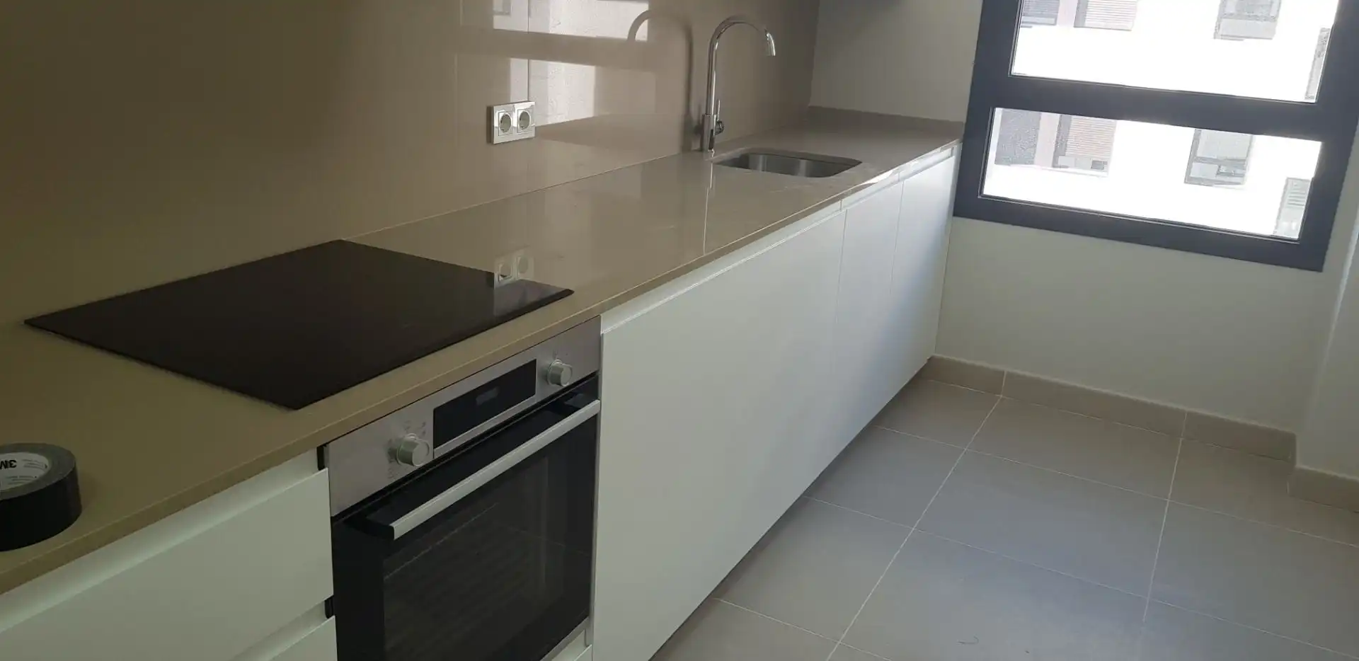 Cocina de Piso de alquiler en Málaga con Aire acondicionado, Parquet y Terraza
