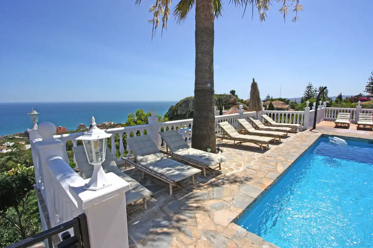 Terraza de Casa o chalet en venta en Benalmádena con Aire acondicionado, Calefacción y Jardín privado
