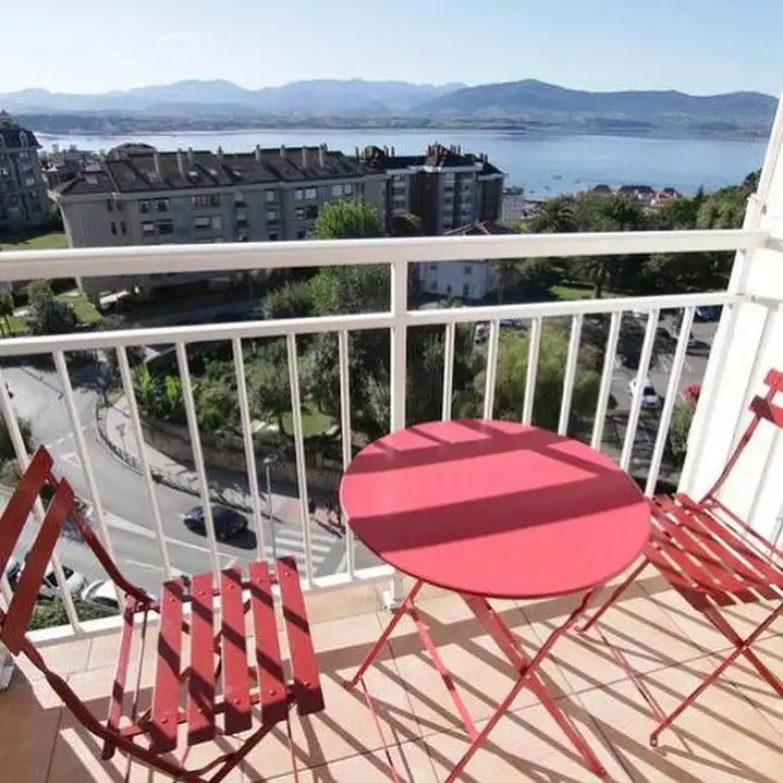 Terraza de Piso de alquiler en Santander con Calefacción, Amueblado y Balcón