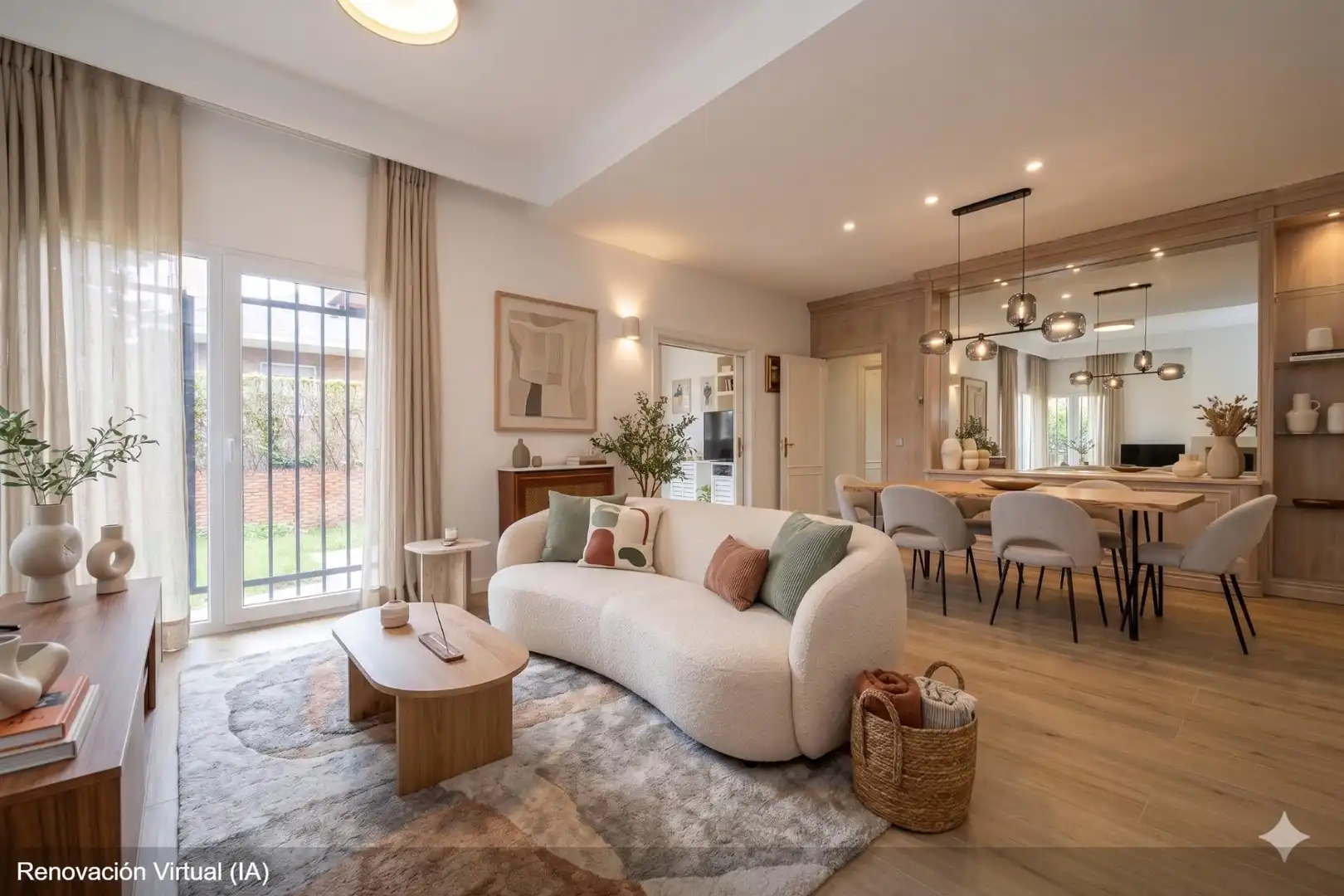 Sala de estar de Casa adosada en venta en Madrid con Calefacción y Jardín privado