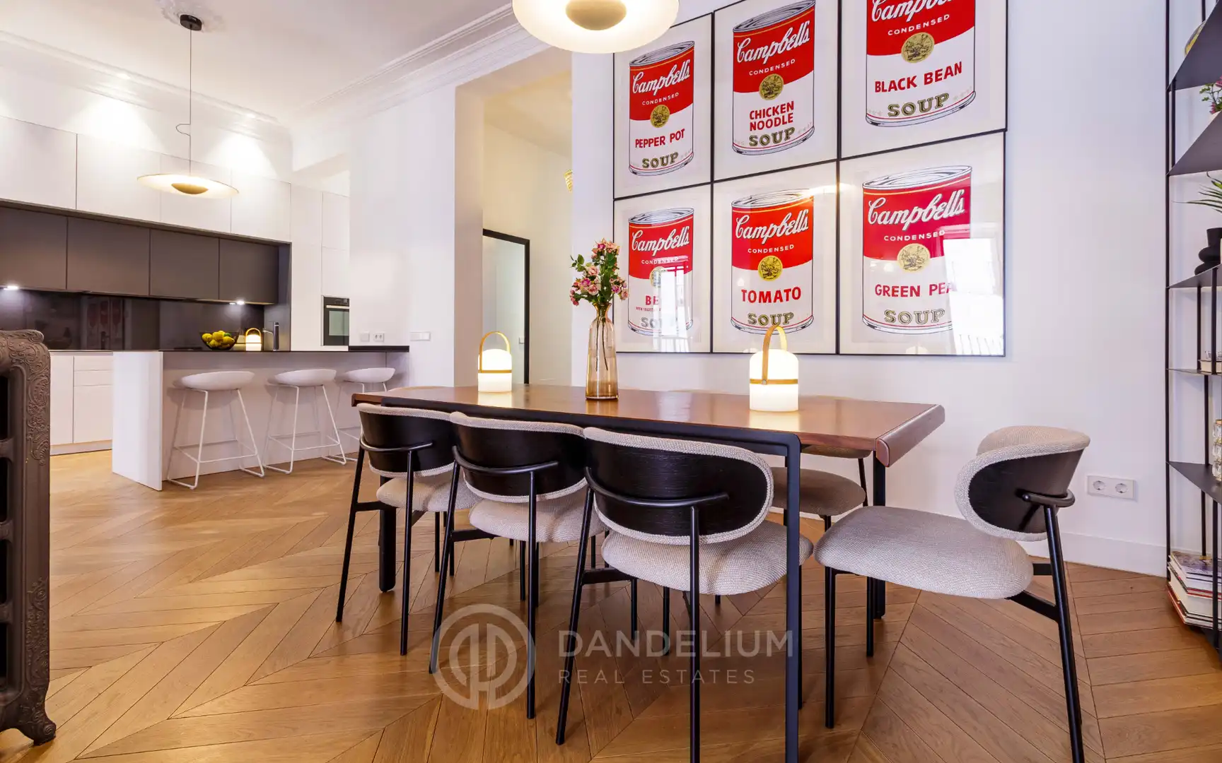 Comedor de Piso de alquiler en Madrid con Aire acondicionado, Calefacción y Parquet