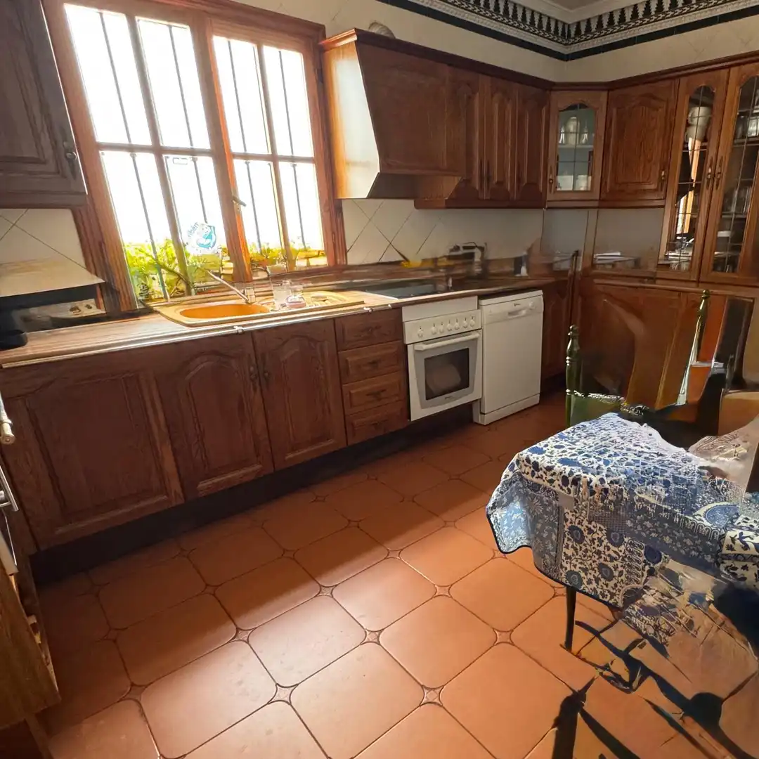 Kitchen of Houses for sale in Roquetas de Mar  with Air Conditioner, Heating and Private garden