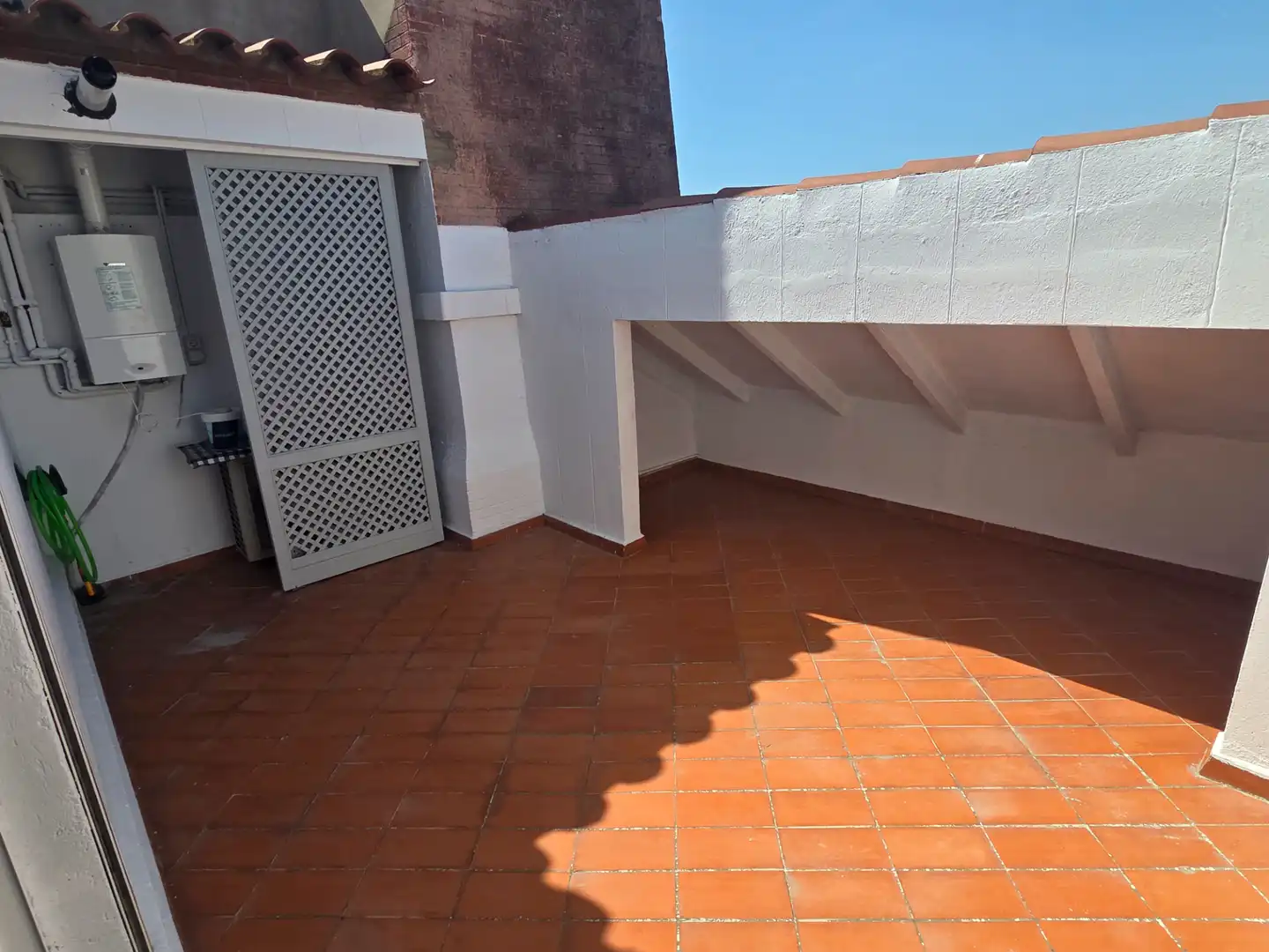 Terrace of Attic for rent in Barcelona  with Air Conditioner, Heating and Parquet flooring