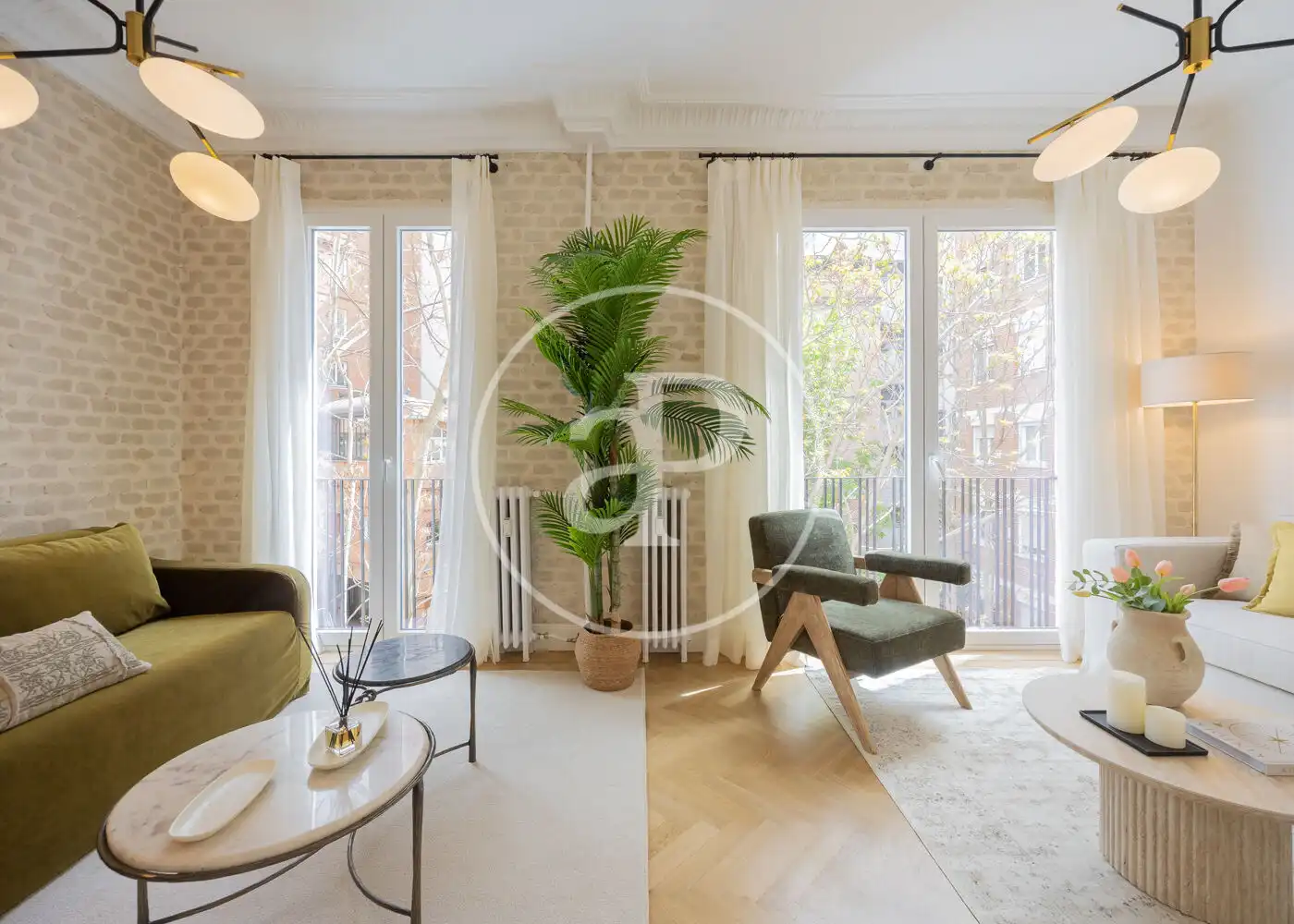 Wohnzimmer von Wohnung zum Verkauf in Madrid mit Klimaanlage, Heizung und Abstellraum