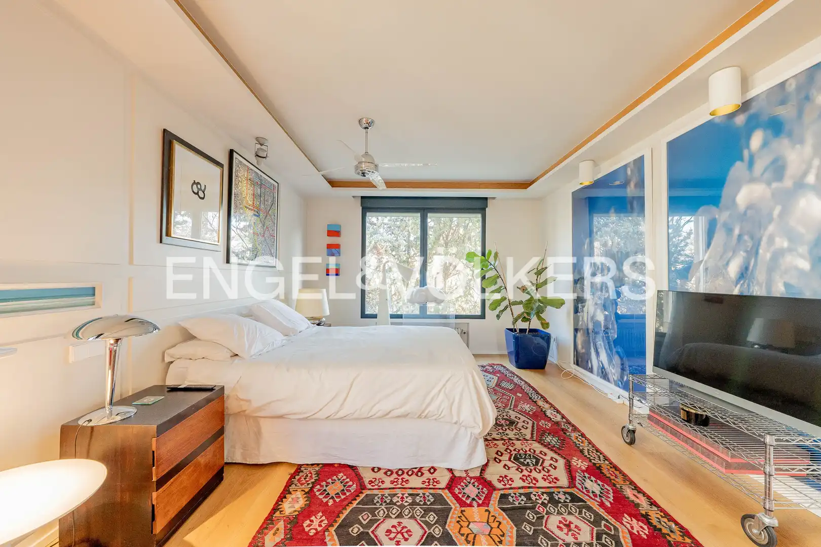 Schlafzimmer von Wohnung zum Verkauf in Madrid mit Klimaanlage, Heizung und Privatgarten